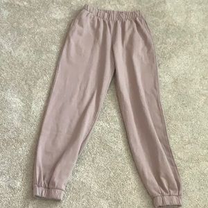 mauve brandy melville sweatpants